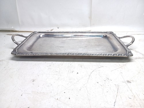 Old English Reproduction E.P. on Copper Silver Serving Tray 14 Inch - Bild 4 von 14