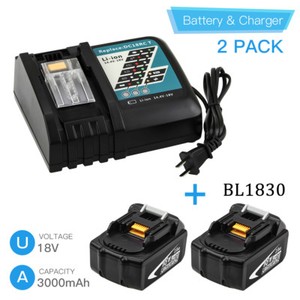 battery lxt 18v dc18rc 3000mah makita bl1830 charger