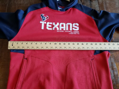 Mens Houston Texans Hoodie Sweatshirt Reebok Medium - Picture 5 of 6