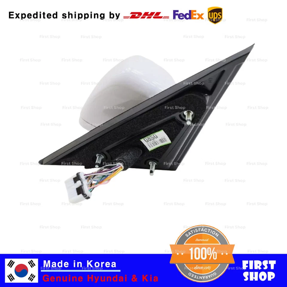 Conjunto de espelho OEM 876103MAD0 visão externa RR esquerda para Hyundai Genesis 11-14 - Imagem 4 de 4