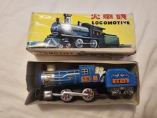 Vintage Locomotive ST-1 Tin Toy Friction Powered 570 MF-712 New Old Stock