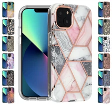 For Apple iPhone 13 14 15 - Texture Design Shock Proof Impact Cover Case