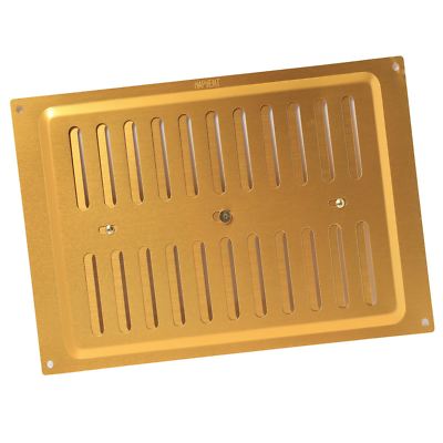 Air Louvre Ventilation Grille 9/" x 3/" Gold Brass Annodised Aluminium