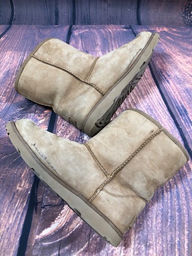 UGG Classic Short Chestnut Brown Boots 1019646K Big Kids 6/38 (t7j) - Picture 6 of 10