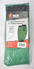 MCR Safety Welding Sleeves 18" L Elastic Closure Universal Green Sateen
