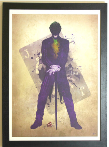 Batman The Joker Dark Knight Homage / Tribute Artwork Print Open Edition Framed - Picture 2 of 2