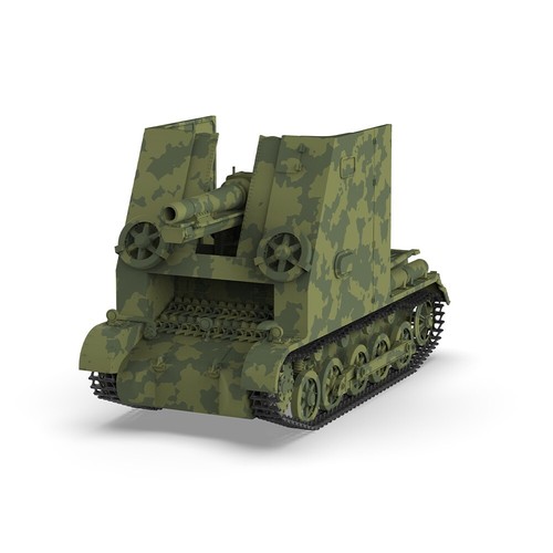 SSMODEL V1.7 1/144 Military Model German Sturmpanzer I Bison Self-Propelled Gun - Picture 1 of 4