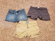 GIRLS SHORTS  LOT of 3 SIZE 10 Children's Place Old Navy