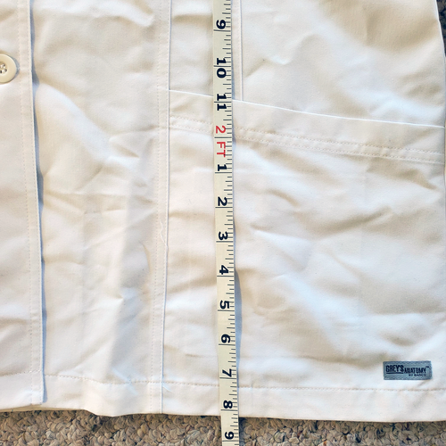 Grey's Anatomy Barco 4455X 4-Pocket Princess Lab Coat White Uniform Womens 2XL - Picture 10 of 13