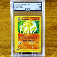 Pokemon E-Card Expedition Series Ninetales 57/165 AGS Mint 9 Rare 2000