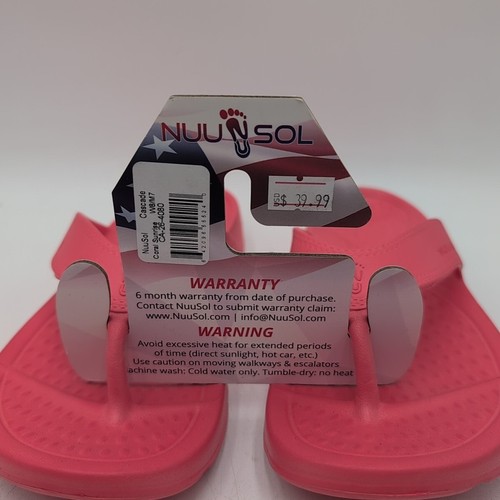 NUUSOL CASCADE Flip Flop Arch Support Comfort Coral Pink Women’s 8 NEW NUU SOL - Picture 4 of 4
