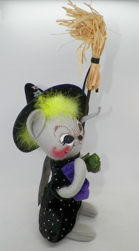 Muñeca de Halloween Annalee 2004 nueva con etiquetas - ratón brujo de 10 - Imagen 8 de 8