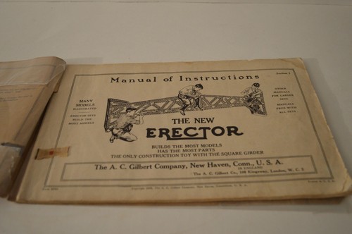 1929 The New Erector Number 6 The Set with the Boiler A.C. Gilbert Company PB - Picture 4 of 8