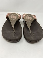 Fitflop Walkstar Toe-Post Rose Gold Women's Sandals Sz 9 Style 2000