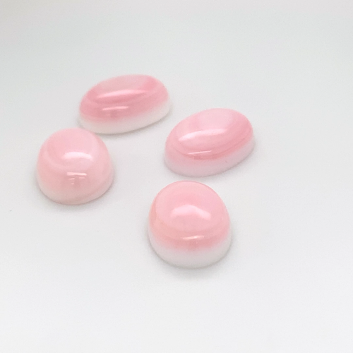 6 Piezas - Cabujón Ovalado Cáscara Rosa Natural 10 X 14mm, NUEVO HÁGALO USTED MISMO Diseño de Cuentas Especial - Vídeo 1 de 1