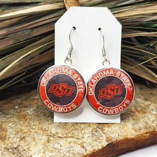 Oklahoma State Cowboys Earrings Oklahoma State University Souvenir Alumni NWT