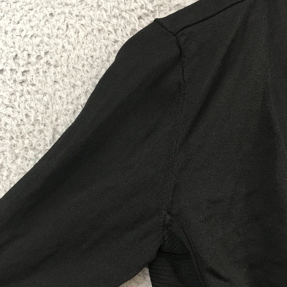 Cárdigan corto White House Black Market para mujer M negro liso mangas largas informal Foto 4 de 4