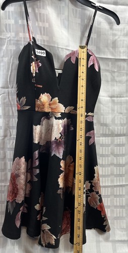 Charlotte Russe Women/junior Dress Size M Black Floral Print - Picture 4 of 15