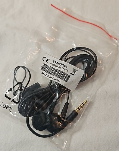 Motorola Wired Stereo HandsFree In Ear Motozine ZN5 Krave ZN4 HINT QA3 E8 3.5mm - Picture 2 of 12