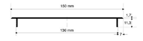 Stegblech Schlitzlochung Lüftungsgitter Lamellengitter Heizungsgitter Aluminium - Bild 7 von 7