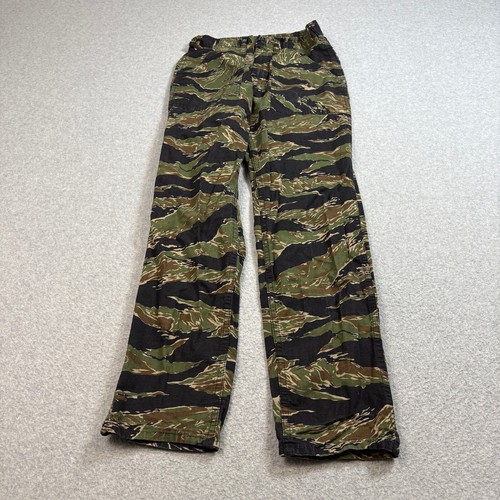 Vintage Stan Ray Tiger Stripe Camo Pant Men 26x30 Green Og-107 Made US Army Y2K