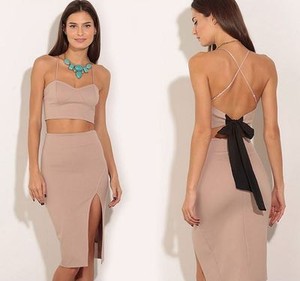two piece midi skirt set