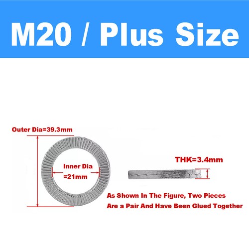 304 Stainless Steel Double Layered Self-Locking Toothed Lock Washer - Picture 33 of 33