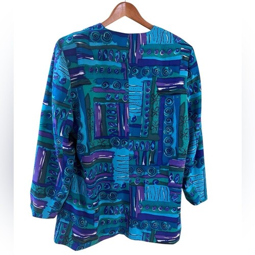 STEPHANIE THOMAS - Vintage Sport Einknopf Blazer - Gr. 18 - 100% Polyester - Bild 2 von 7