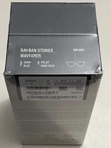 Gafas inteligentes Ray-Ban Stories Wayfarer marco azul brillante lentes polarizadas azul oscuro - Imagen 6 de 6