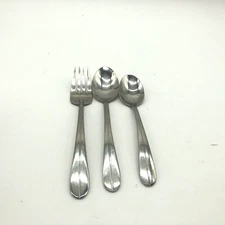 ONEIDA 18/10 Stainless Steel Flatware Fork Soup Spoon Teaspoon Set of 3 