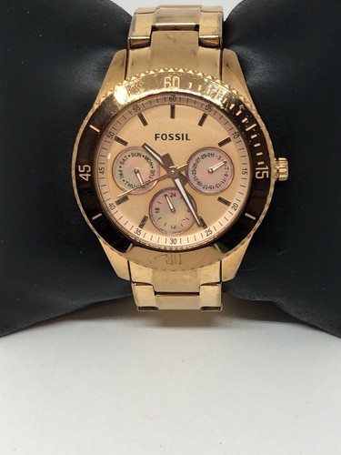 Fossil ES2859 Damenuhr Roségold Edelstahl Analog Roségold Zifferblatt HO217 - Bild 1 von 9