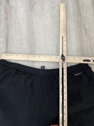 Nike Athletic Shorts Mens Size Medium Black NikeFit Dry Logo Swoosh Outdoor - Picture 14 of 15