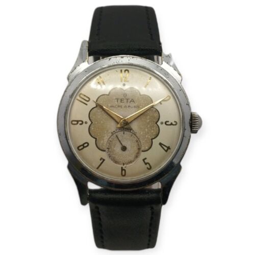 Teta 33mm 1950s Mécanique Cupillard 233 LEBROCANTHEURE MONTRE VINTAGE WATCH - Photo 2 sur 6