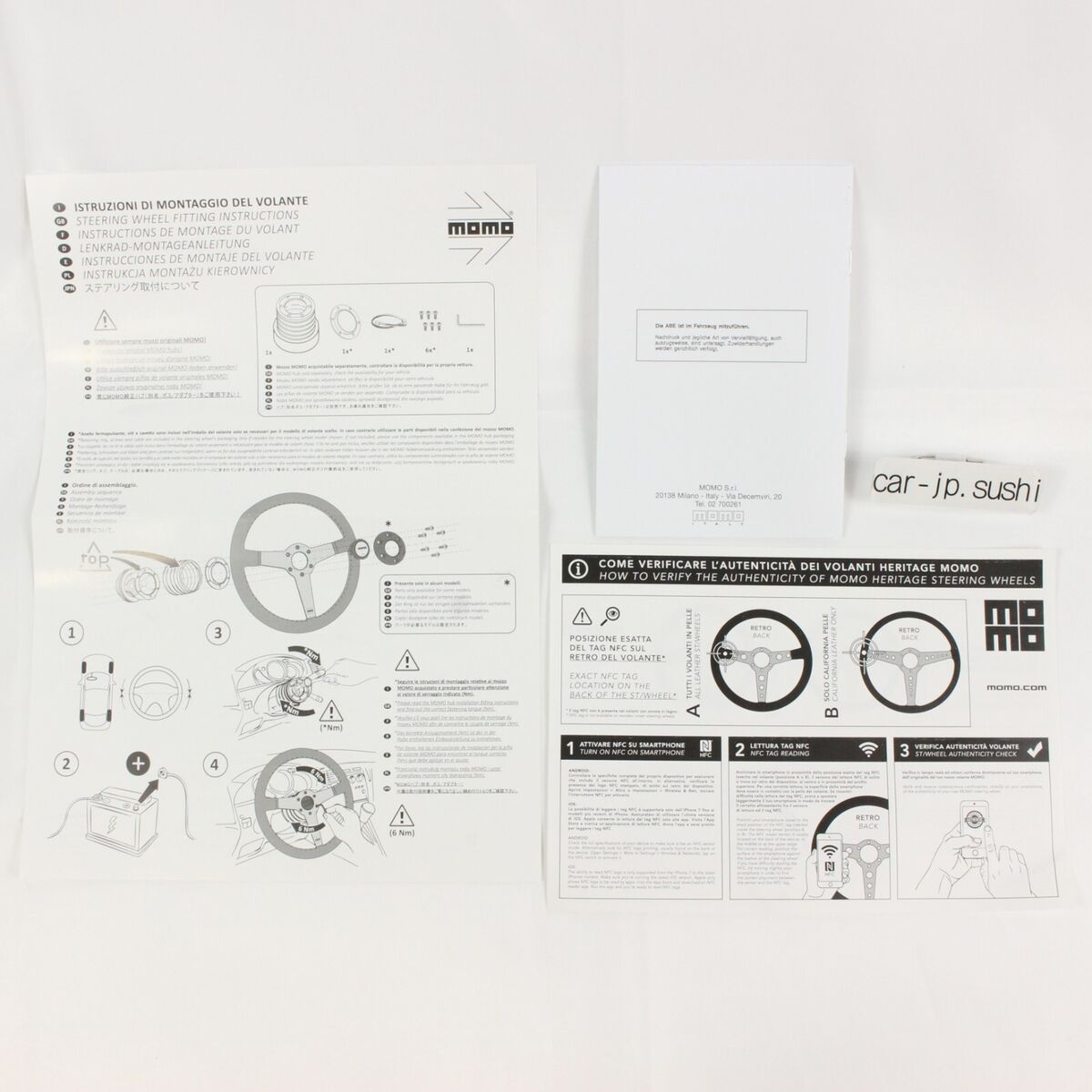 MOMO Steering Wheel TUNER 35Pie 350MM Horn Button Black MOMO Steering Wheel TUNER 35Pie 350MM Horn Button Black
