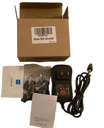 Brand new in Box belker 36 watt universal ac adaptor