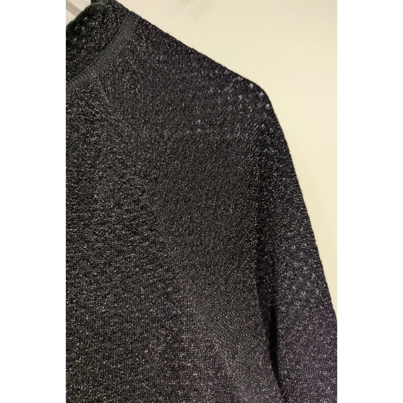 Abito Tory Burch Isabelle blusa in maglia metallizzata manica lunga taglia media