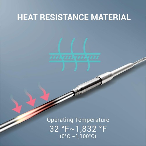 Professional K-Type Inconel 600 Thermocouple Probe, Unmatched Temperature Range - Picture 6 of 7