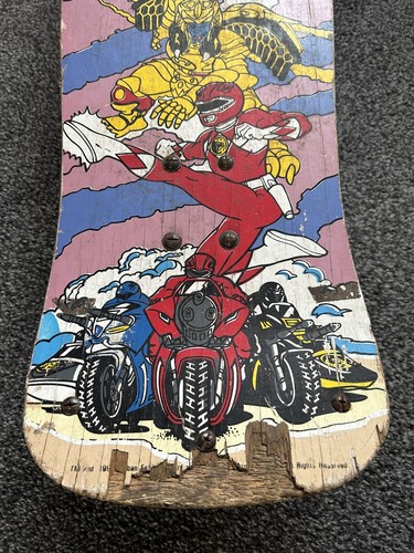 MMPR Mighty Morphin Power Rangers Retro Skateboard From 1994 - Picture 7 of 9