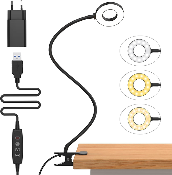 Izell 23 Led Leselampe Bett Dimmbar -【3 Modi & 10 Helligkeitsstufen】 Augenschutz-image