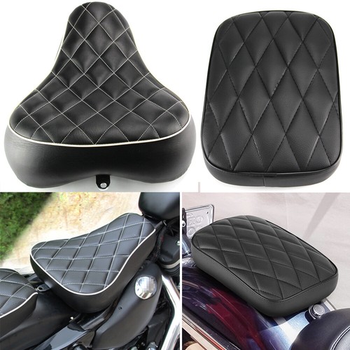 For Harley Sportster XL 883 1200 72 48 1983-2003 Front + Rear Driver Rider Seat - Picture 9 of 14