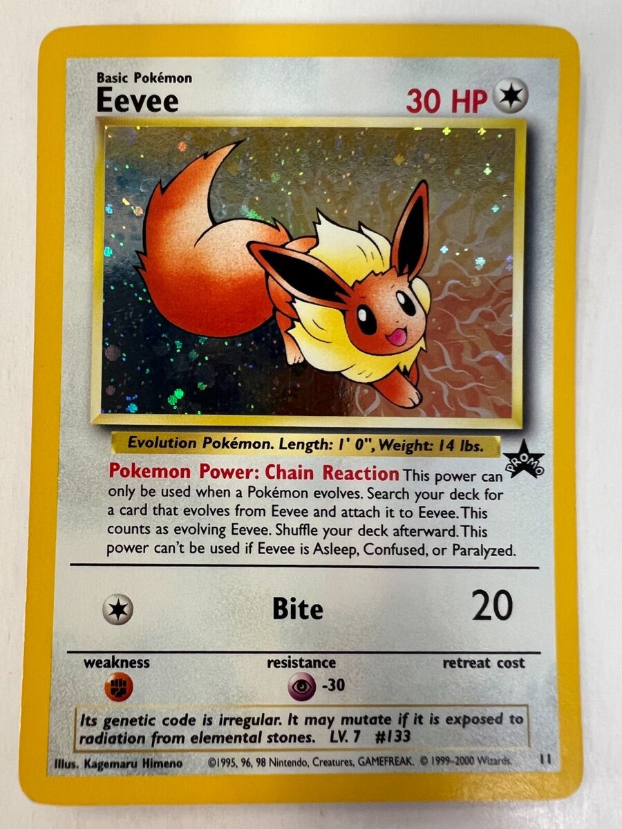 Pokemon TCG Card ~ EEVEE ~ 11/53 ~ PROMO ~ Wizards ~ | eBay Pokemon TCG Card ~ EEVEE ~ 11/53 ~ PROMO ~ Wizards ~ | eBay