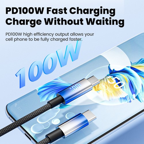 Cable Data Cable Fast Charging Data Line Adapter LED Display Charger Type-C - Picture 8 of 14