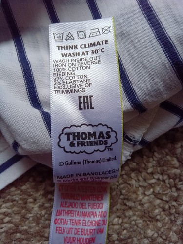 Toddler Boys M&S Age 18-24 Months Thomas and Friends T Shirt Short Sleeve Summer - Picture 5 of 8