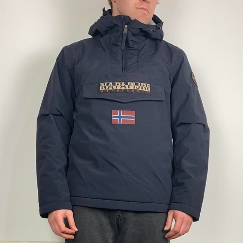 Napapijri Rainforest Chaqueta de Invierno Forrada de Vellón Pullover Negro - Talla Para Hombre L - Imagen 8 de 8