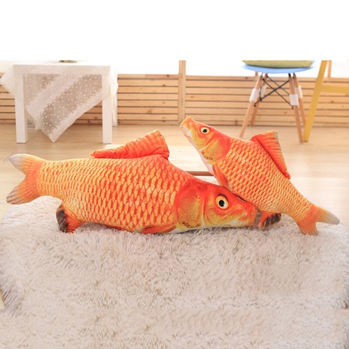 Pet Soft Plush Creative 3D Carp Fish Shape Cat Toy Gifts Catnip Fish Pillow/s ↑ - Bild 5 von 21