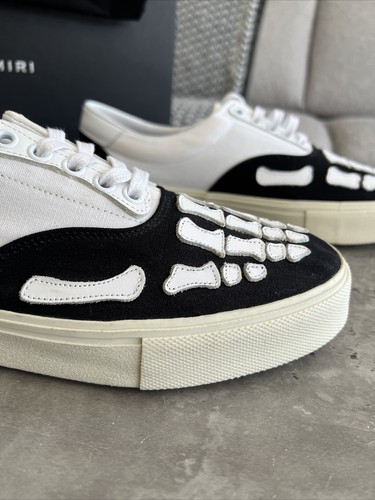 Amiri Trainers Skel Runner Low Top Sneaker Größe UK7 EU41 Amiri Skeleton Black - Bild 9 von 21