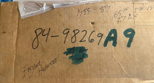 NOS Mercury Quicksilver Mercruiser Wiring Harness 84-98269A9 84-98269A4 GV4 - Picture 2 of 3