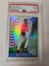 2000 Topps Finest Refractor Action Ken Griffey Jr #146 PSA 9 Cincinnati Reds