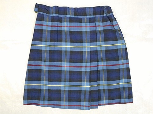 Girls R/K Multi-Color Plaid Box Pleat Uniform Skort Reg &plus Sizes 6X -10 1/2 - Picture 4 of 6