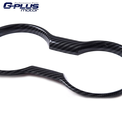 Fit For 15-21 Mustang Carbon Look Center Console Cup Holder Panel Trim Cover - Picture 11 of 12